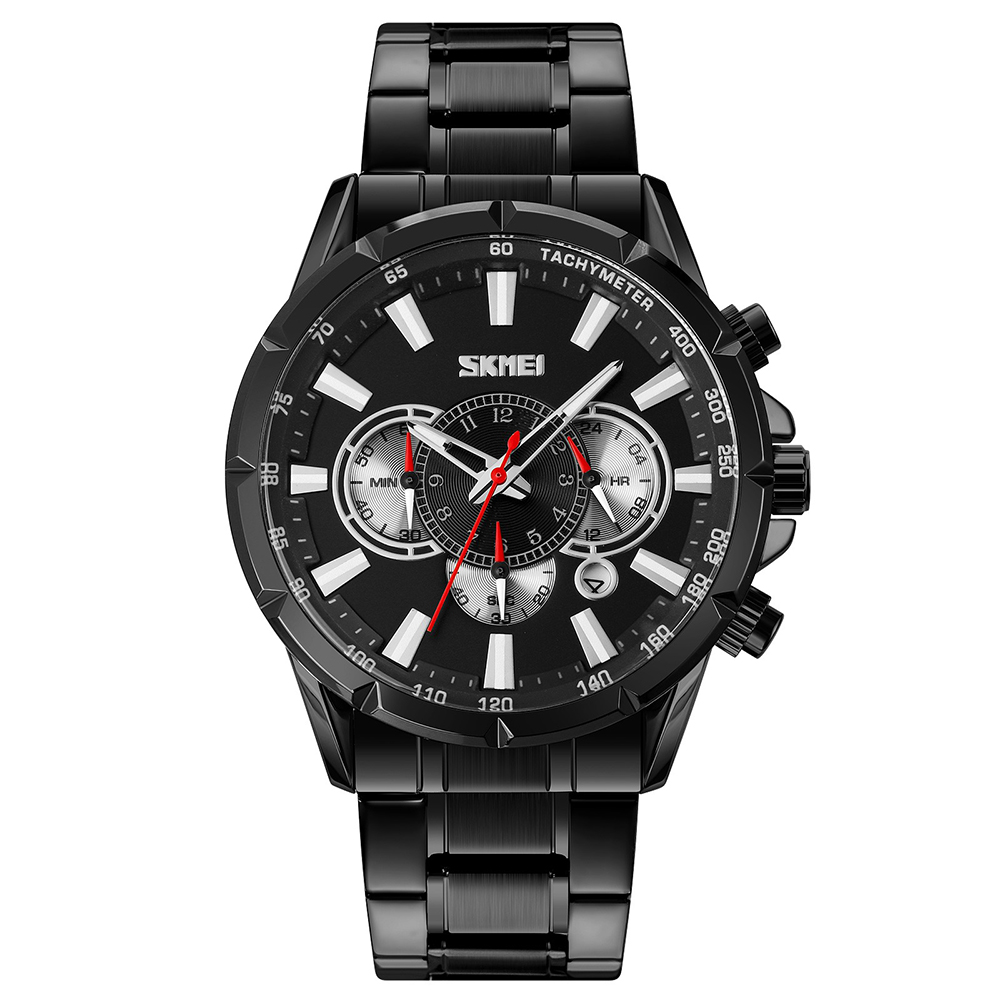 Gambar produk SKMEI Jam Tangan Pria Analog Chronograph Stainless Steel Wristwatch - 9241