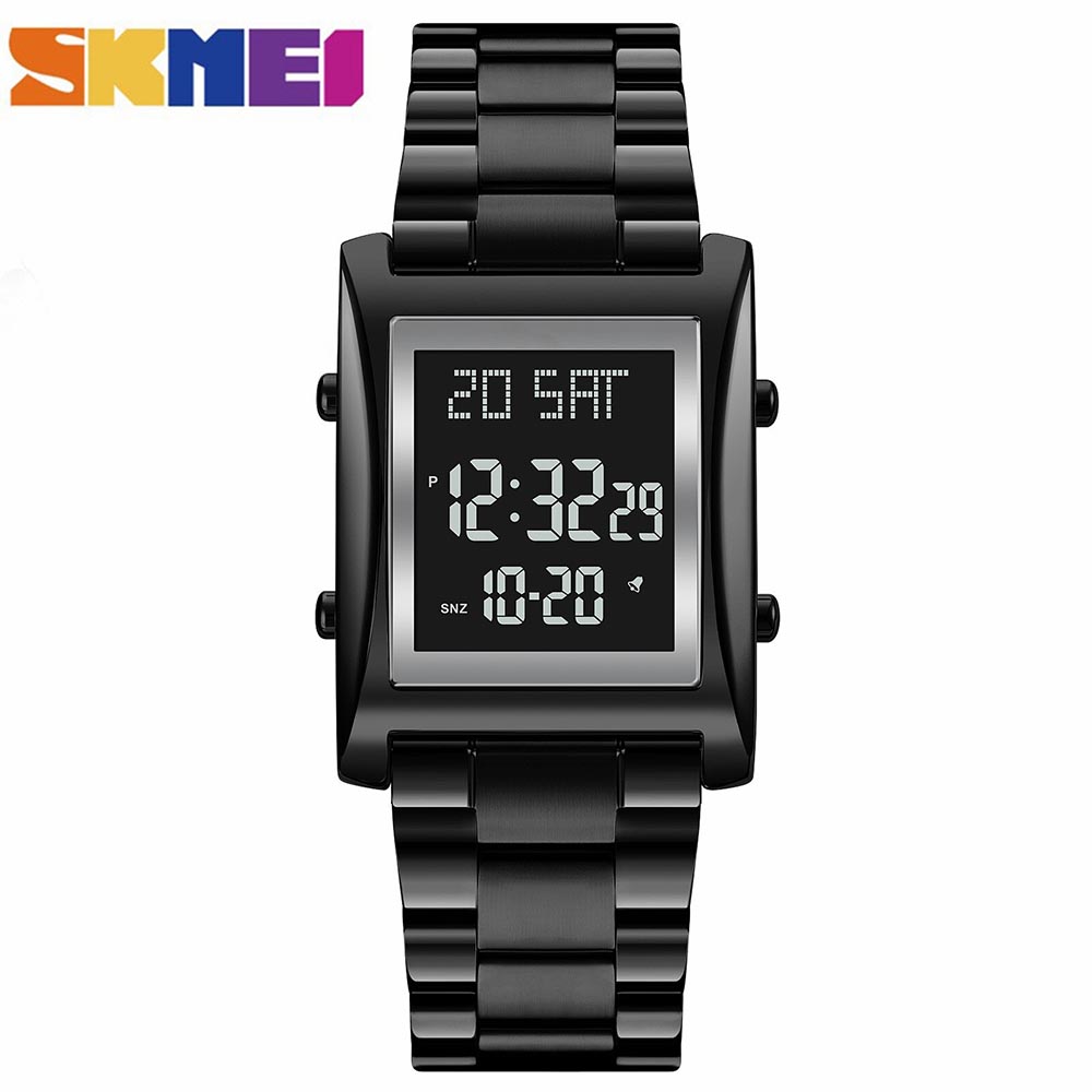 Gambar produk SKMEI Jam Tangan Digital Pria Strap Stainless Steel - 1812