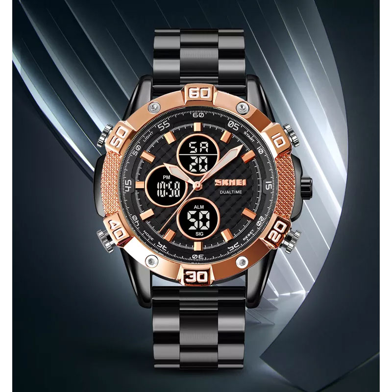 Gambar produk SKMEI Jam Tangan Pria Luxury Stainless Steel Wristwatch - 1838
