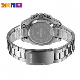 SKMEI Jam Tangan Pria Luxury Stainless Steel Wristwatch - 1850 - Silver Black - 3