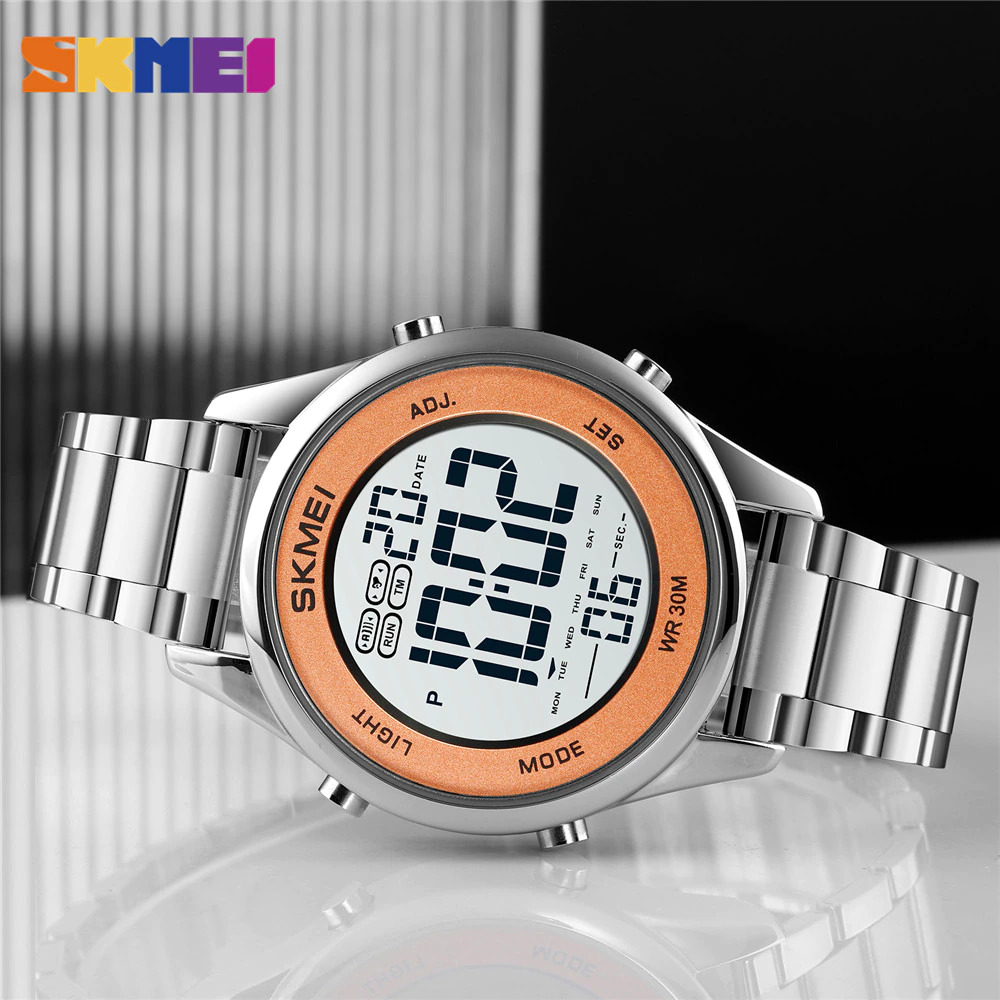Gambar produk SKMEI Jam Tangan Digital Pria Strap Stainless Steel - 1849