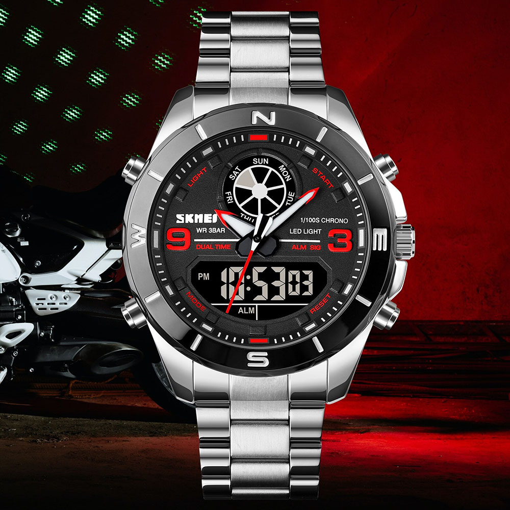 Gambar produk SKMEI Jam Tangan Pria Luxury Stainless Steel Wristwatch - 1839
