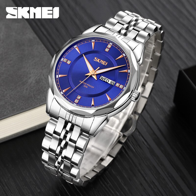 Gambar produk SKMEI Jam Tangan Analog Pria Strap Stainless Steel - 9268