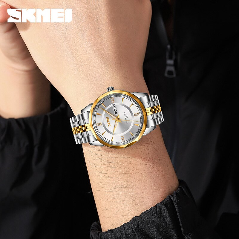 Gambar produk SKMEI Jam Tangan Analog Pria Strap Stainless Steel - 9268
