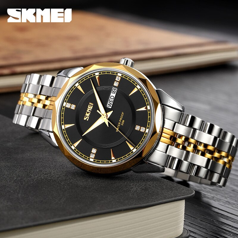 Gambar produk SKMEI Jam Tangan Analog Pria Strap Stainless Steel - 9268
