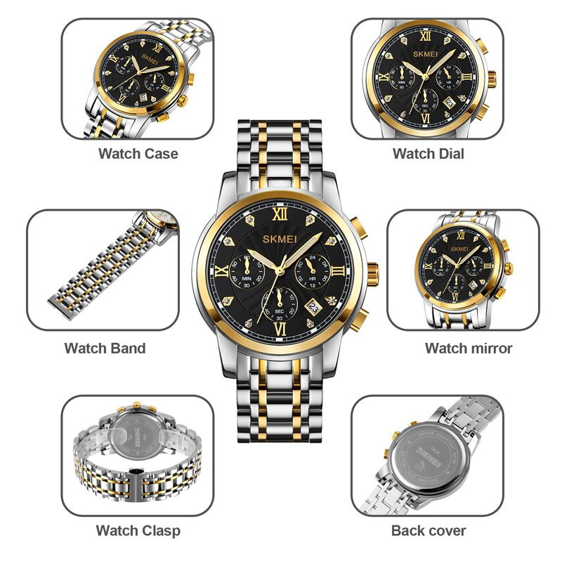 Gambar produk SKMEI Jam Tangan Analog Pria Strap Stainless Steel - 1904