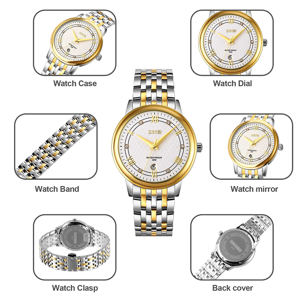 Gambar produk SKMEI Jam Tangan Analog Wanita Strap Stainless Steel - 9272