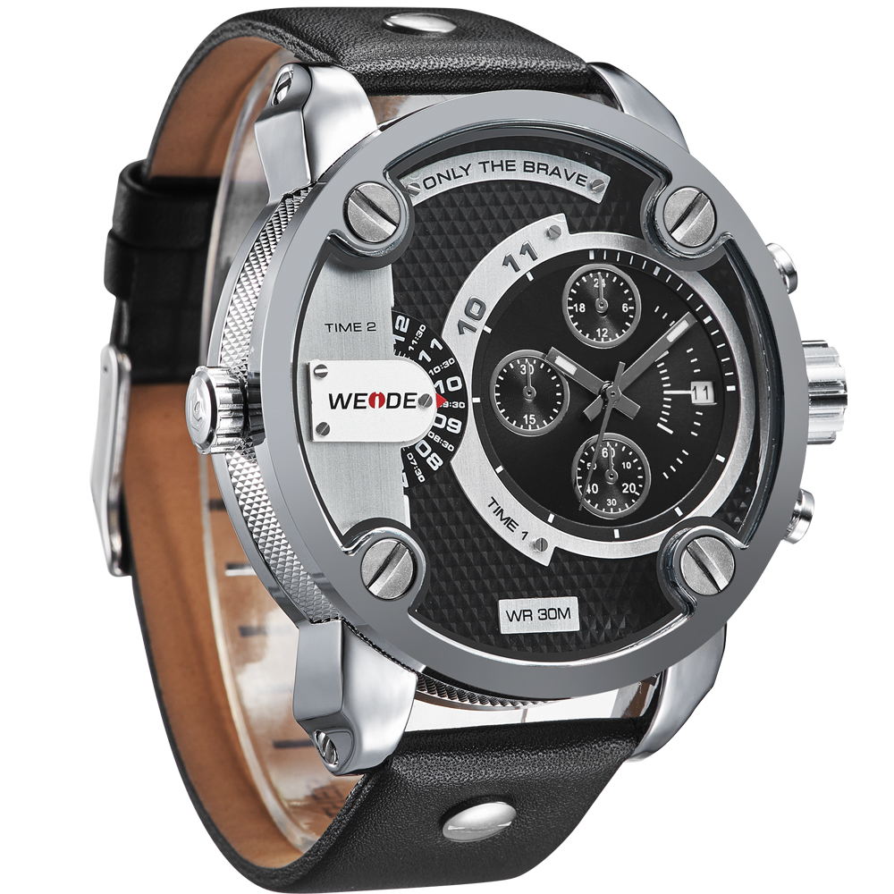 Weide Jam Tangan Japan Quartz Miyota - WH3301 - Black