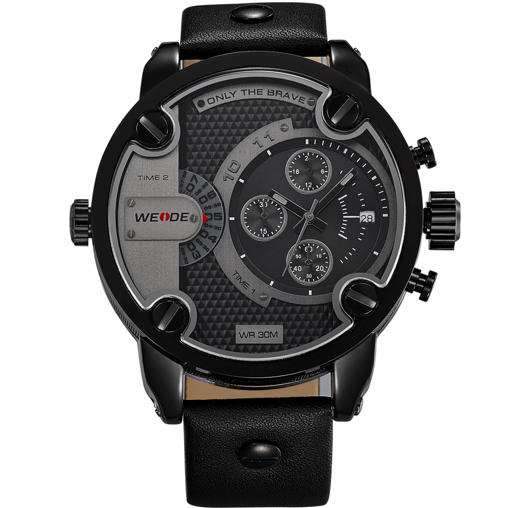 Weide Jam Tangan Japan Quartz Miyota - WH3301 - Black