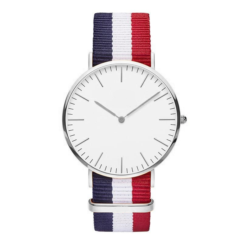 Jam Tangan Fashion Strap Berwarna (OEM) - White/Red 