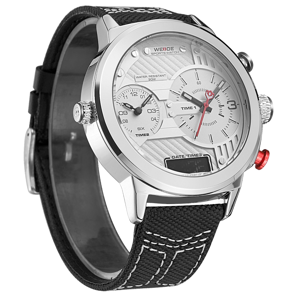 Weide Jam Tangan Analog - WH6405 - White - JakartaNotebook.com