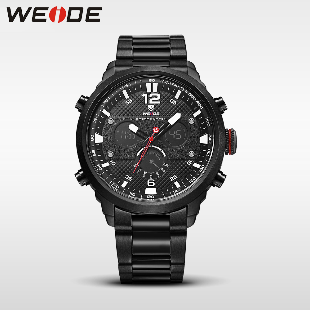 weide jam tangan analog stainless steel wh6303 black white jakartanotebook weide jam tangan analog stainless steel wh6303 black white jakartanotebook