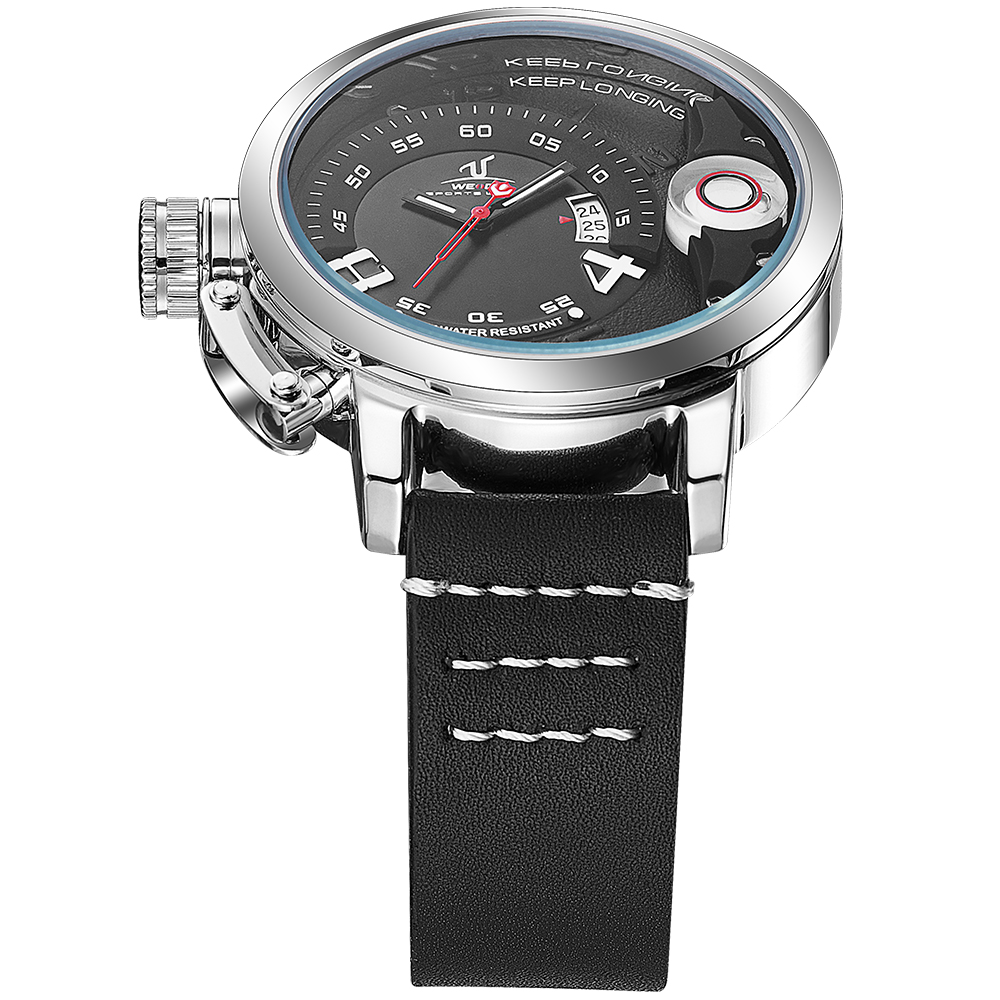 weide jam tangan sporty pria uv1606 black silver weide jam tangan sporty pria uv1606 black silver