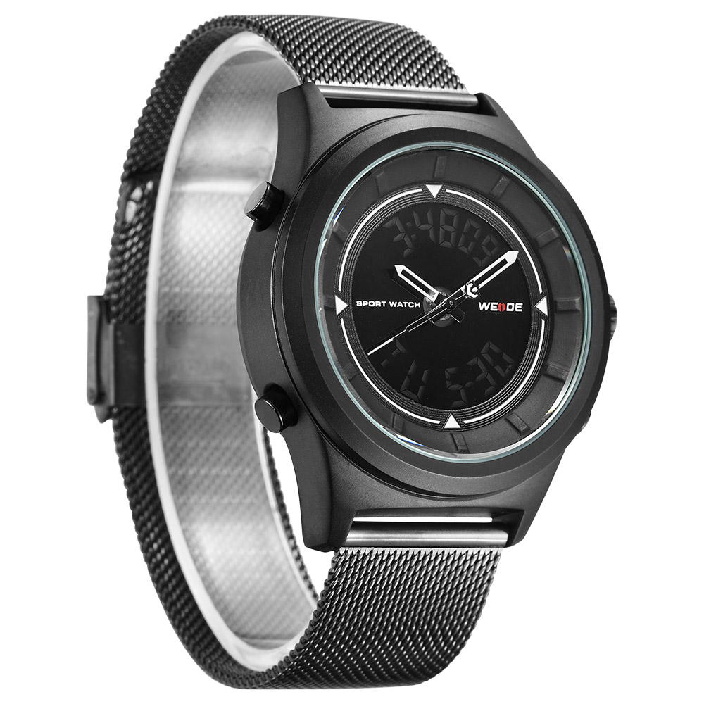 Weide Jam Tangan Analog Digital Pria - WH7305 - Black