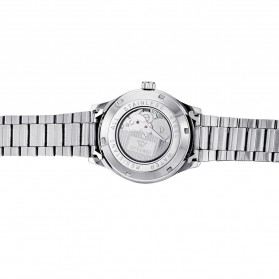 Ouyawei Skeleton Stainless Steel Automatic Mechanical Watch - OYW1320 - Silver Black - 5