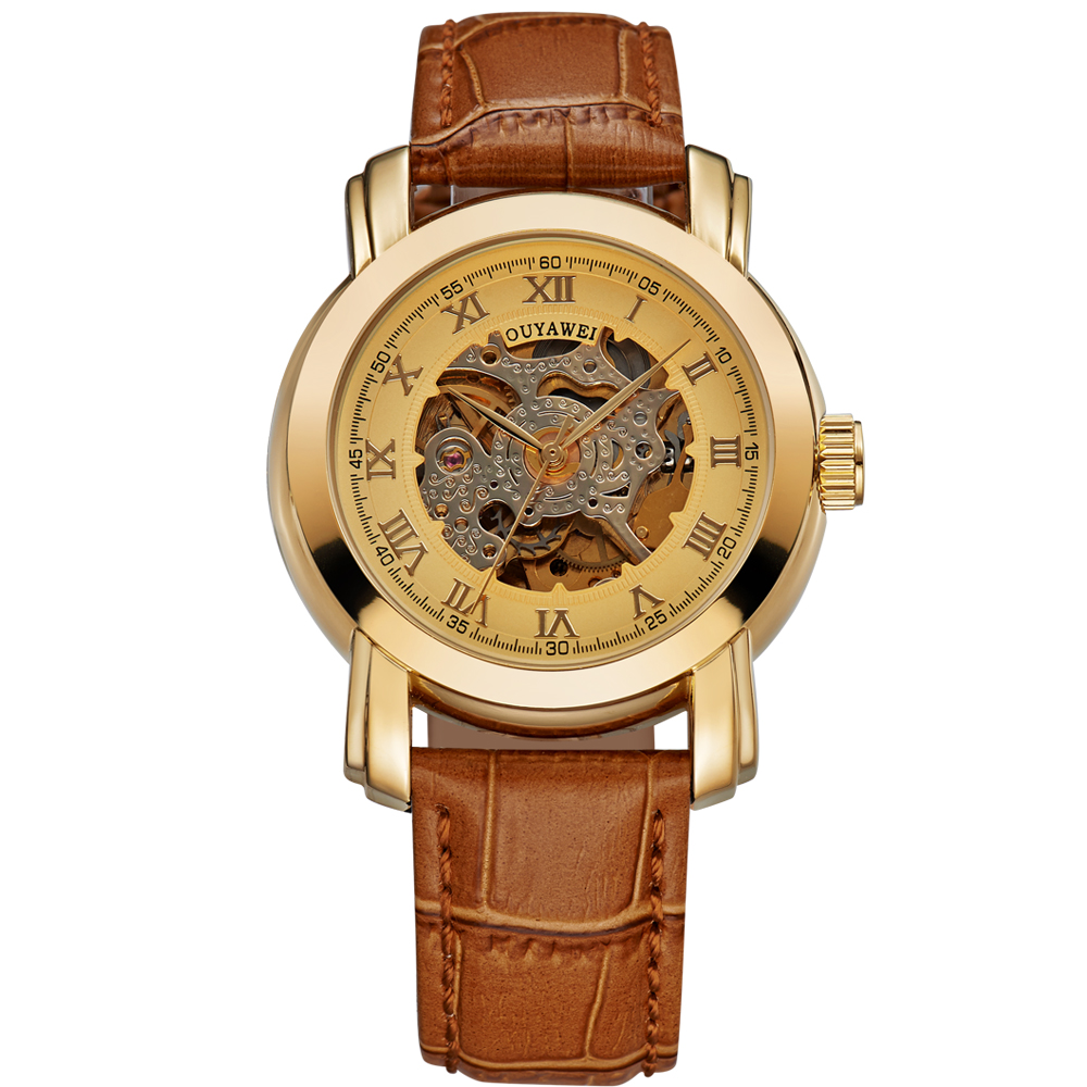 ouyawei skeleton leather automatic mechanical ouyawei skeleton leather automatic mechanical