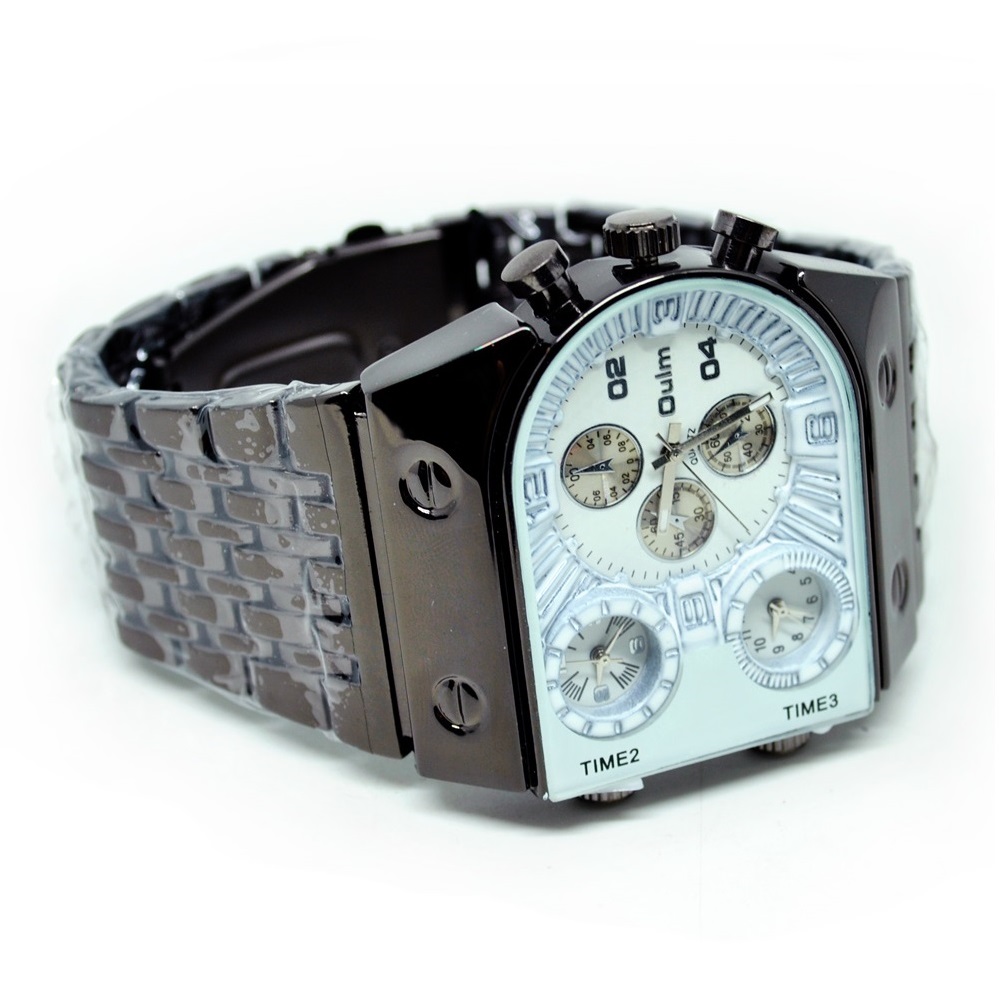 Oulm Quartz Men Stainless Steel Band Fashion Watch - 9315 