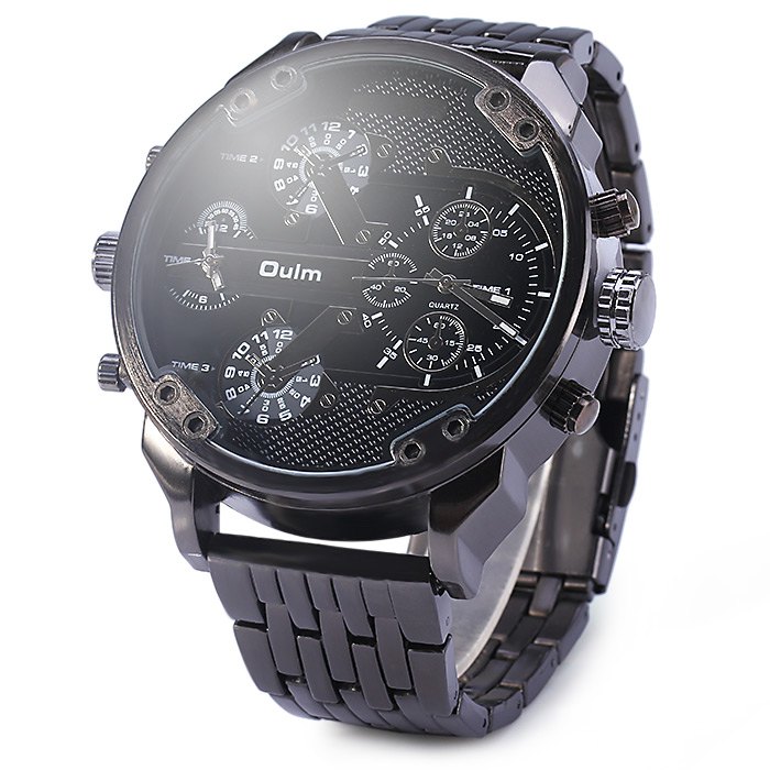 oulm jam tangan analog stainless steel 3548 black jakartanotebook oulm jam tangan analog stainless steel 3548 black jakartanotebook