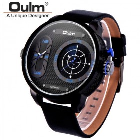 Oulm Analog Quartz Men Stainless Steel Band Fashion Watch - 9316 - Blue - 1