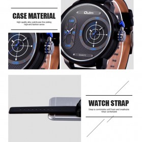 Oulm Analog Quartz Men Stainless Steel Band Fashion Watch - 9316 - Blue - 6