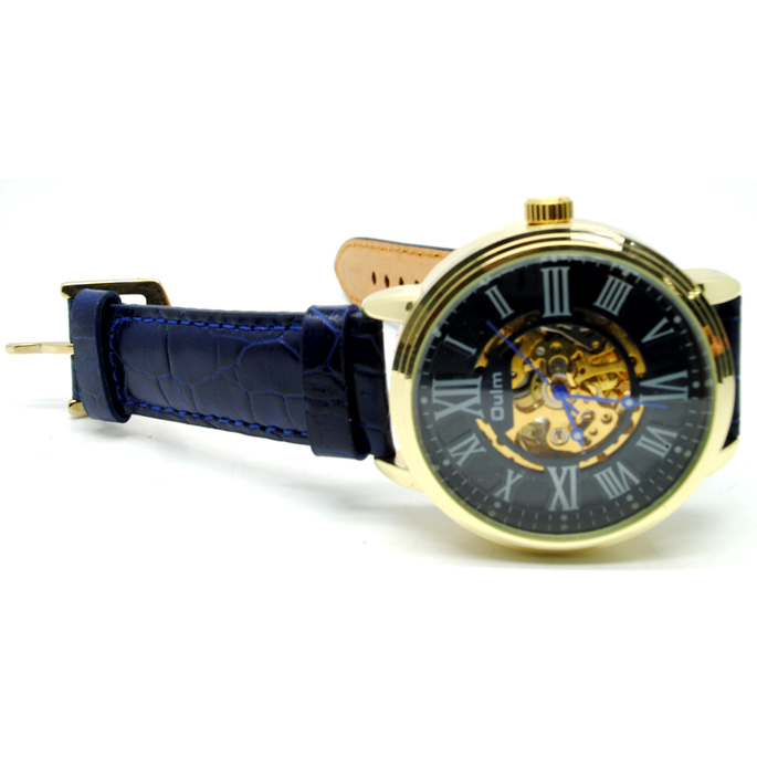 oulm jam tangan analog hp3688 golden blue oulm jam tangan analog hp3688 golden blue