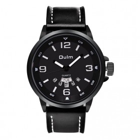 Oulm Jam Tangan Analog - HP9028 - Black/Black - 2