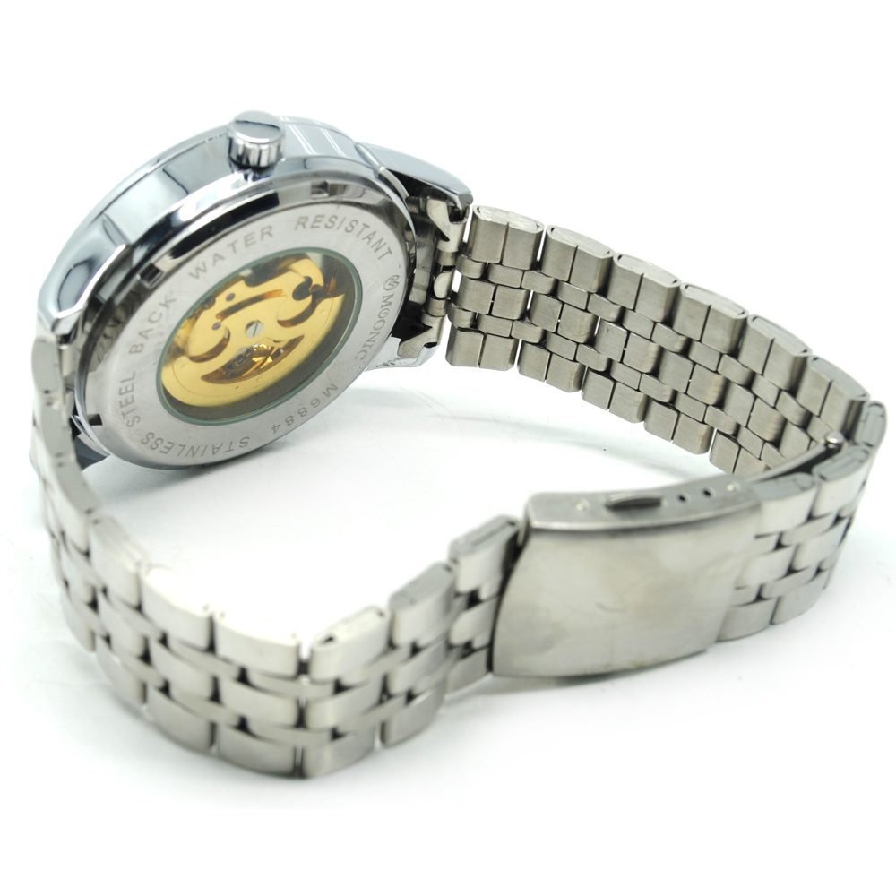 ESS Jam Tangan Mechanical - WM477/478 - Black/Silver 