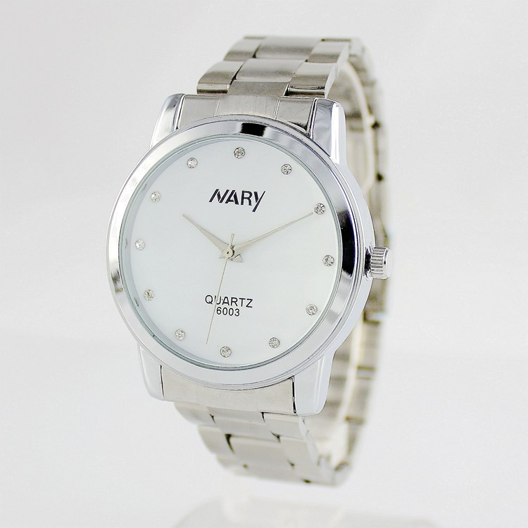 Nary Jam Tangan Analog Wanita Strap Stainless Steel - 6003 