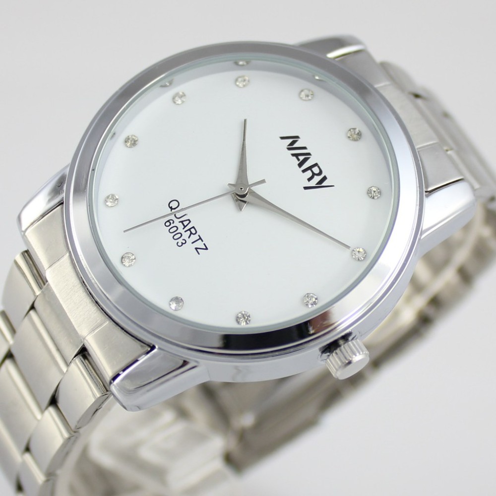 Nary Jam Tangan Analog Wanita Strap Stainless Steel - 6003 