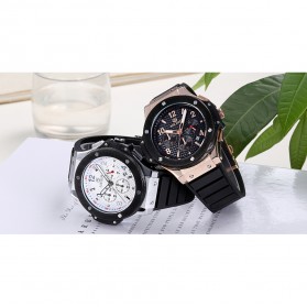 MEGIR Jam Tangan Analog - MN3002 - Black Gold - 5