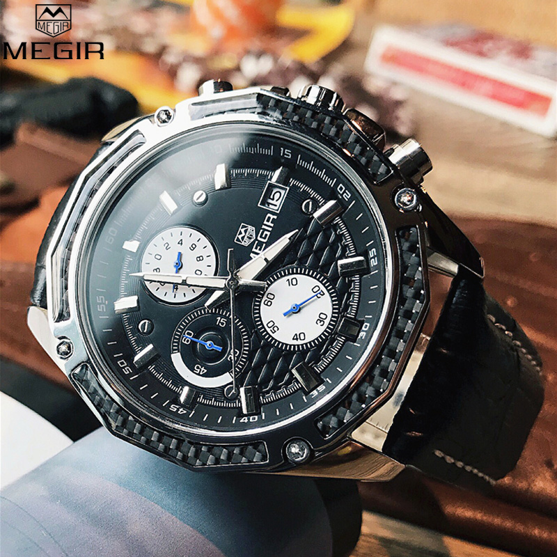 Megir Jam Tangan Analog Pria 2020g Black Jakartanotebook Com