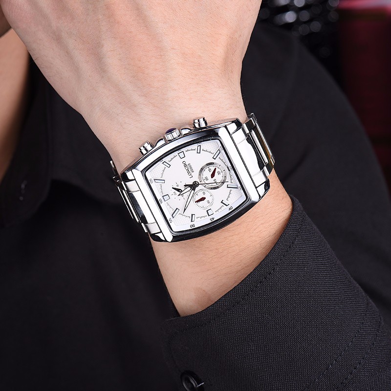 Longbo Jam Tangan Analog Pria - 80009001 - White 