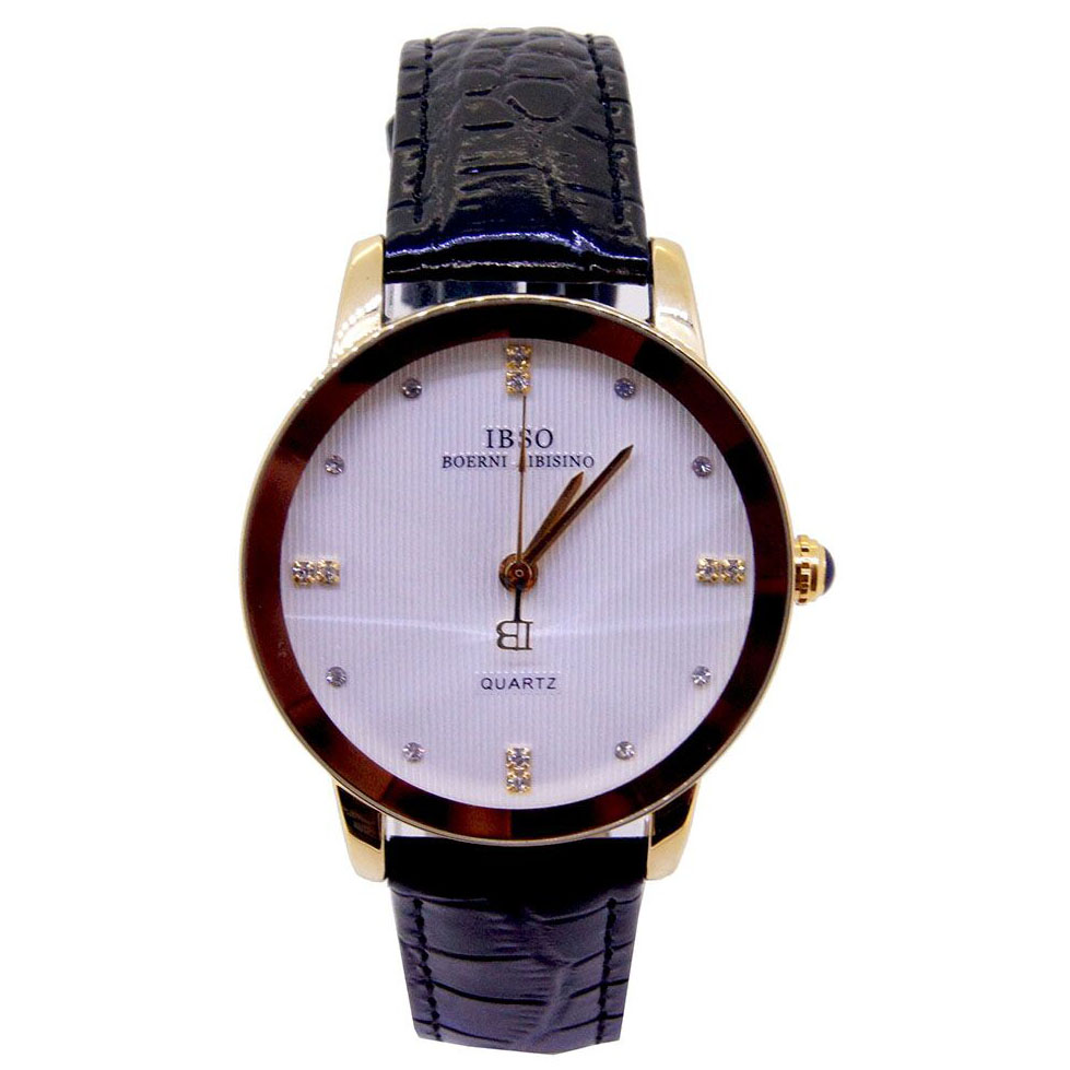 IBSO Jam Tangan Analog Wanita N7495 1 Black White