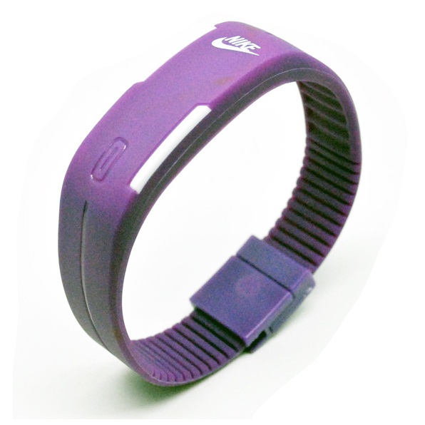 Jam Tangan LED Gelang Sport Nikey - Purple 