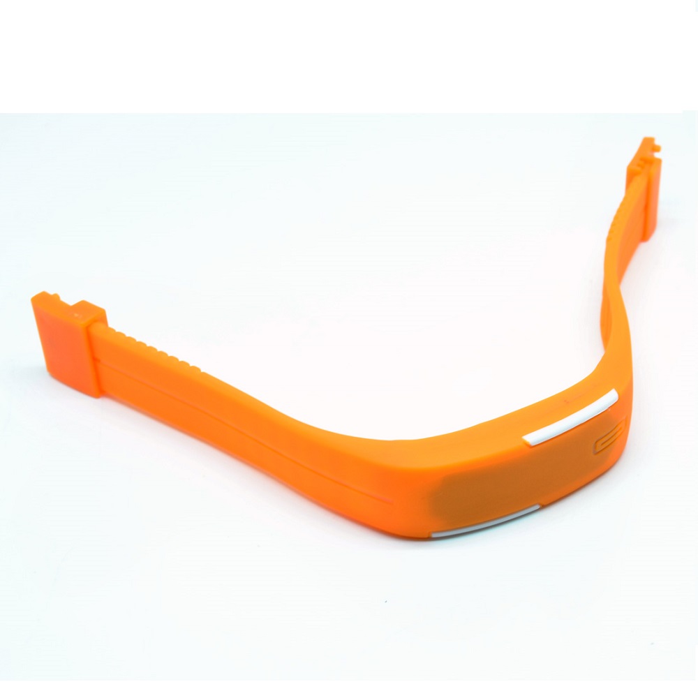 Jam Tangan LED Gelang Sport No Logo - Orange 