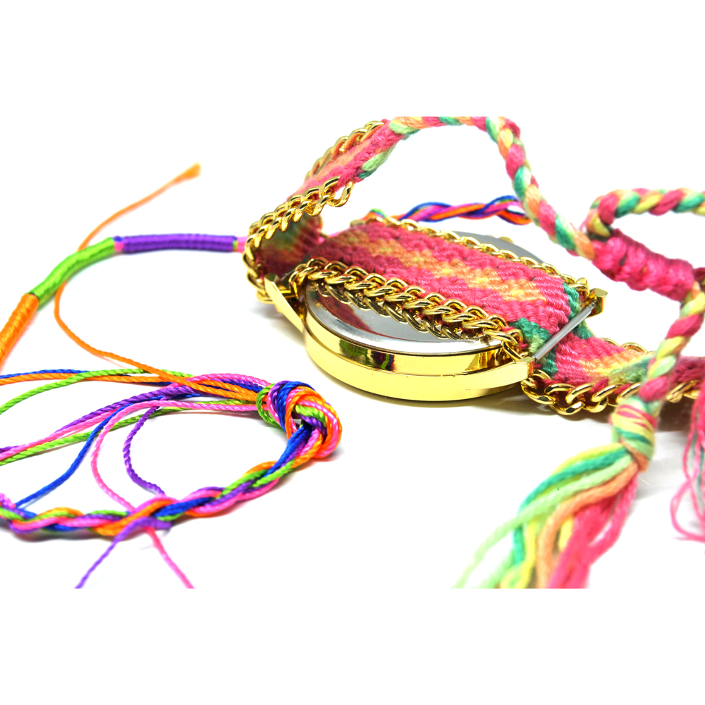 Jam Tangan Stylis Strap Braided - Pink - JakartaNotebook.com