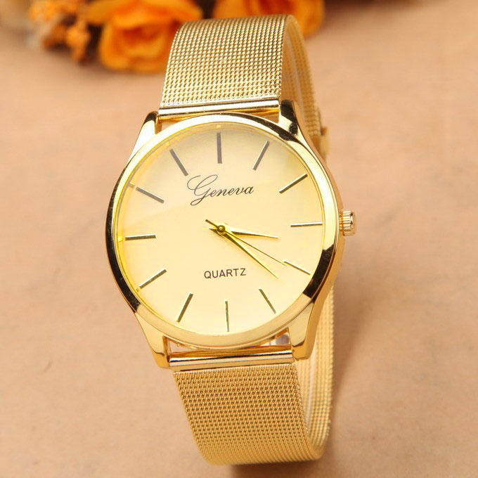 geneva jam tangan analog yq001gd golden geneva jam tangan analog yq001gd golden