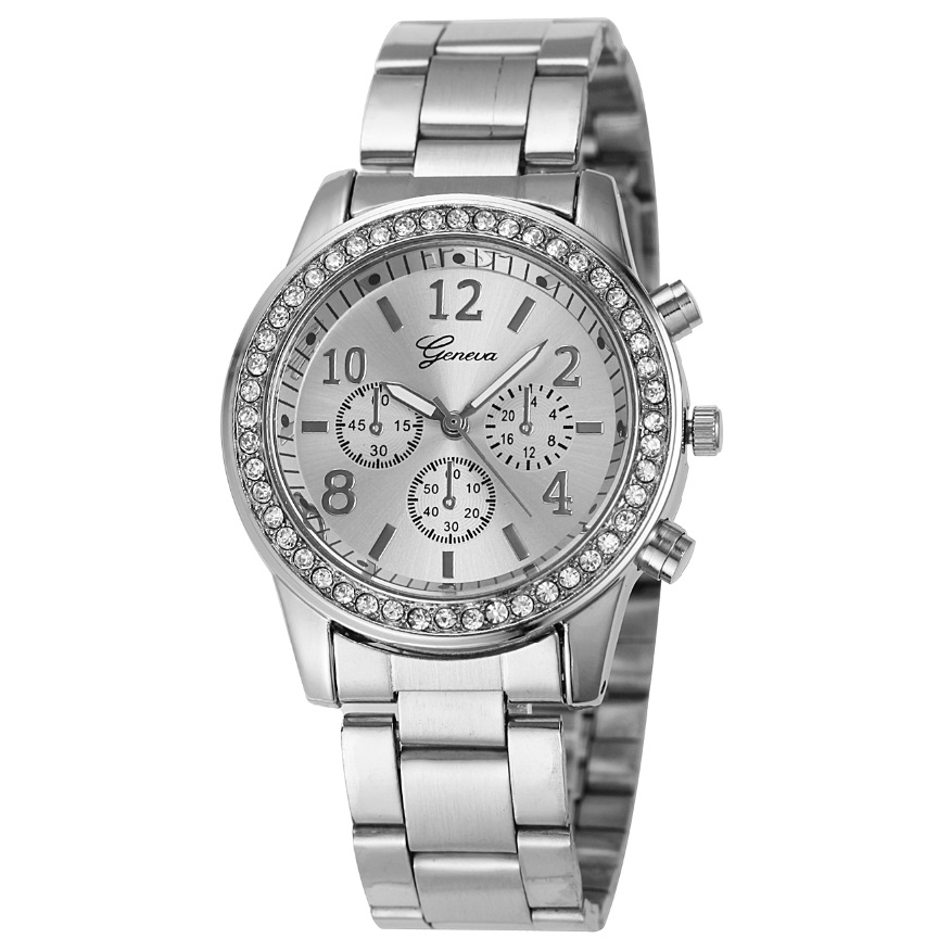 geneva jam tangan analog yq004 silver geneva jam tangan analog yq004 silver