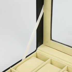 Rhodey Kotak Jam Tangan Luxury 10 Slot - Z-0003 - Black - 3