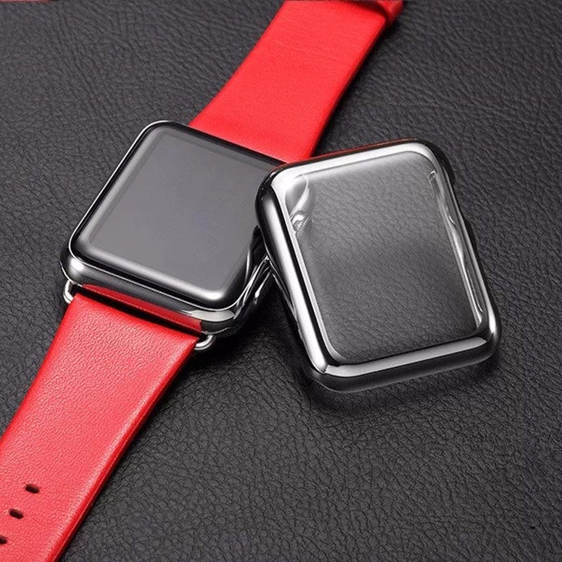Case Cover \u0026 Screen Protector untuk Apple Watch Series 1/2/3 42mm - Black -  JakartaNotebook.com
