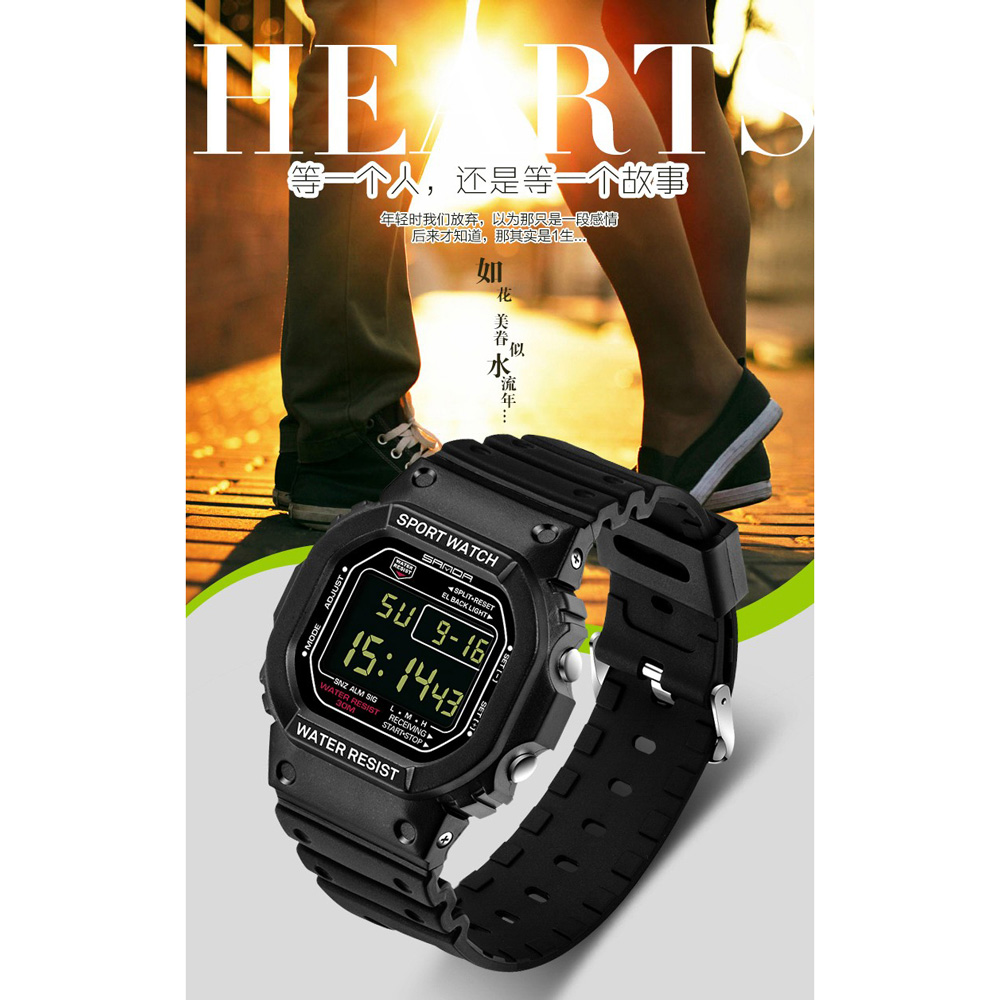 sanda jam tangan sporty pria sd 329 black jakartanotebook sanda jam tangan sporty pria sd 329 black jakartanotebook