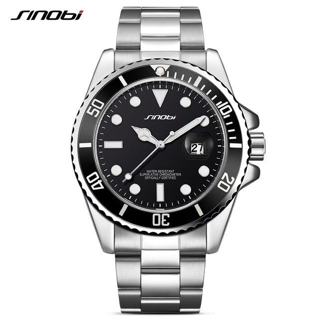 sinobi jam tangan diver submariner pria 9721 black silver jakartanotebook sinobi jam tangan diver submariner pria 9721 black silver jakartanotebook