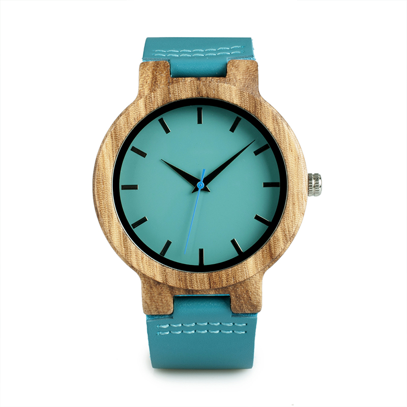 BOBO BIRD Jam  Tangan Kayu  Pria  WC28 Blue 