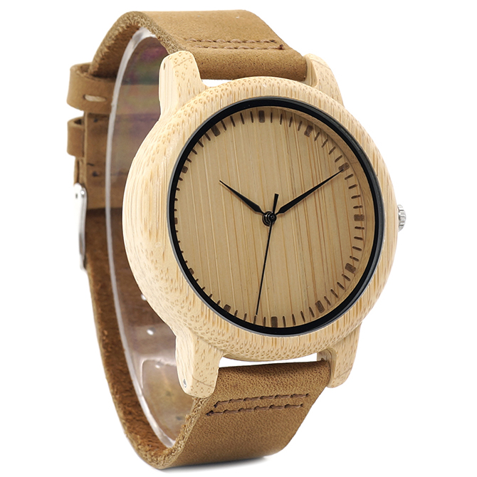 BOBO BIRD Jam Tangan Kayu Analog Wanita - WA19 - Brown 