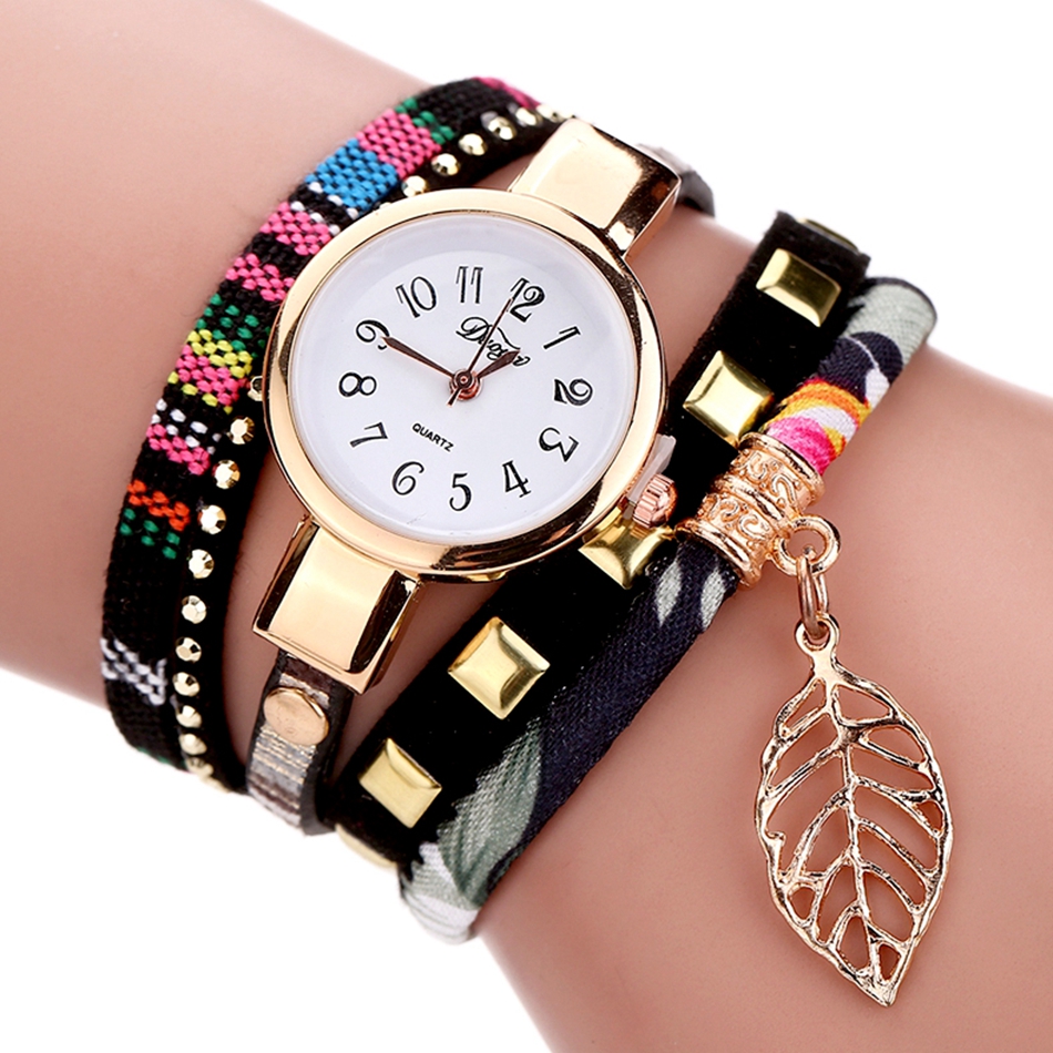 Duoya Jam Tangan Fashion Wanita DY066 Black 