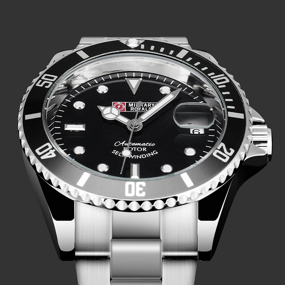 Military Royale Jam Tangan Automatic Self Winding Pria 