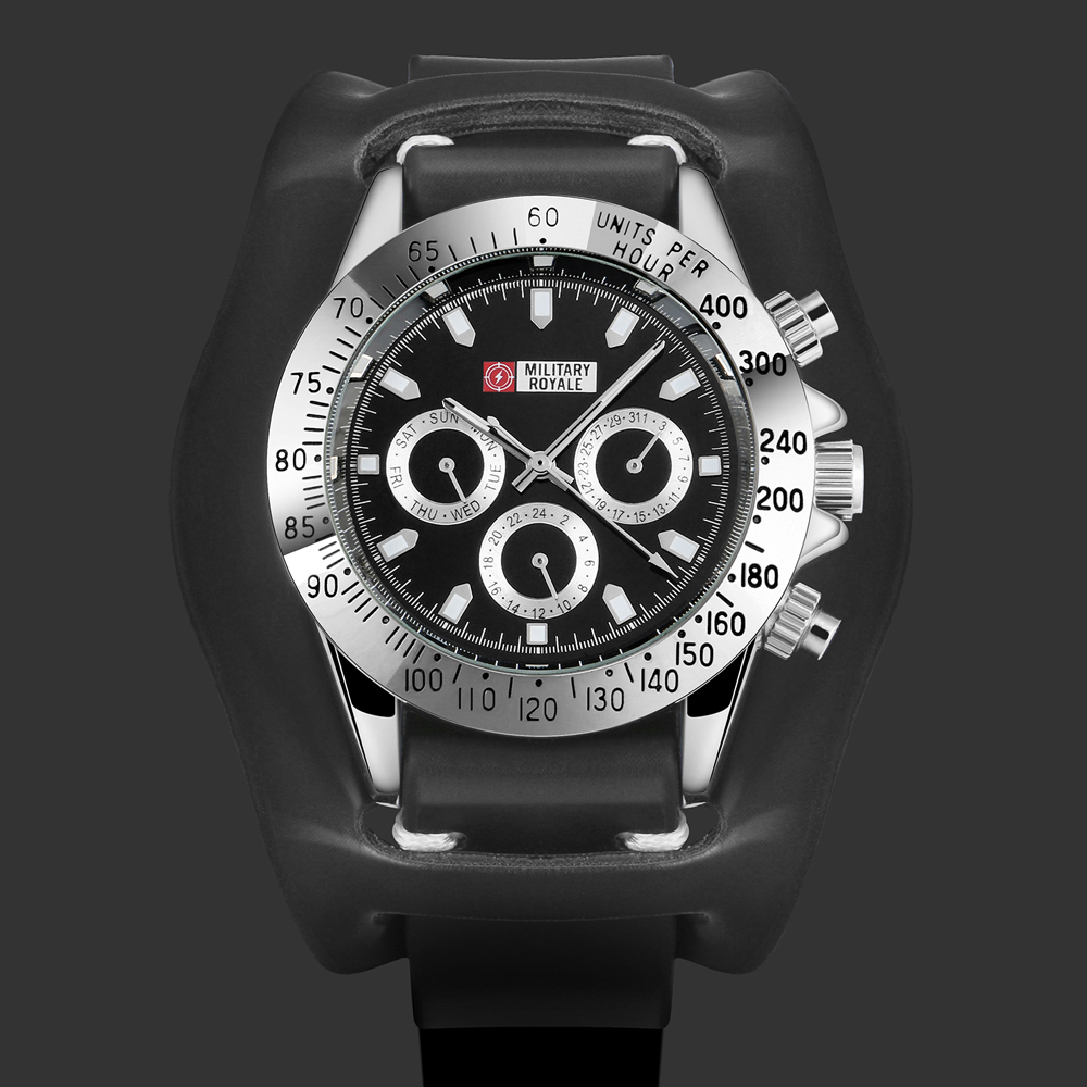 Military Royale Jam Tangan Mekanikal Analog Pria MR155 Black