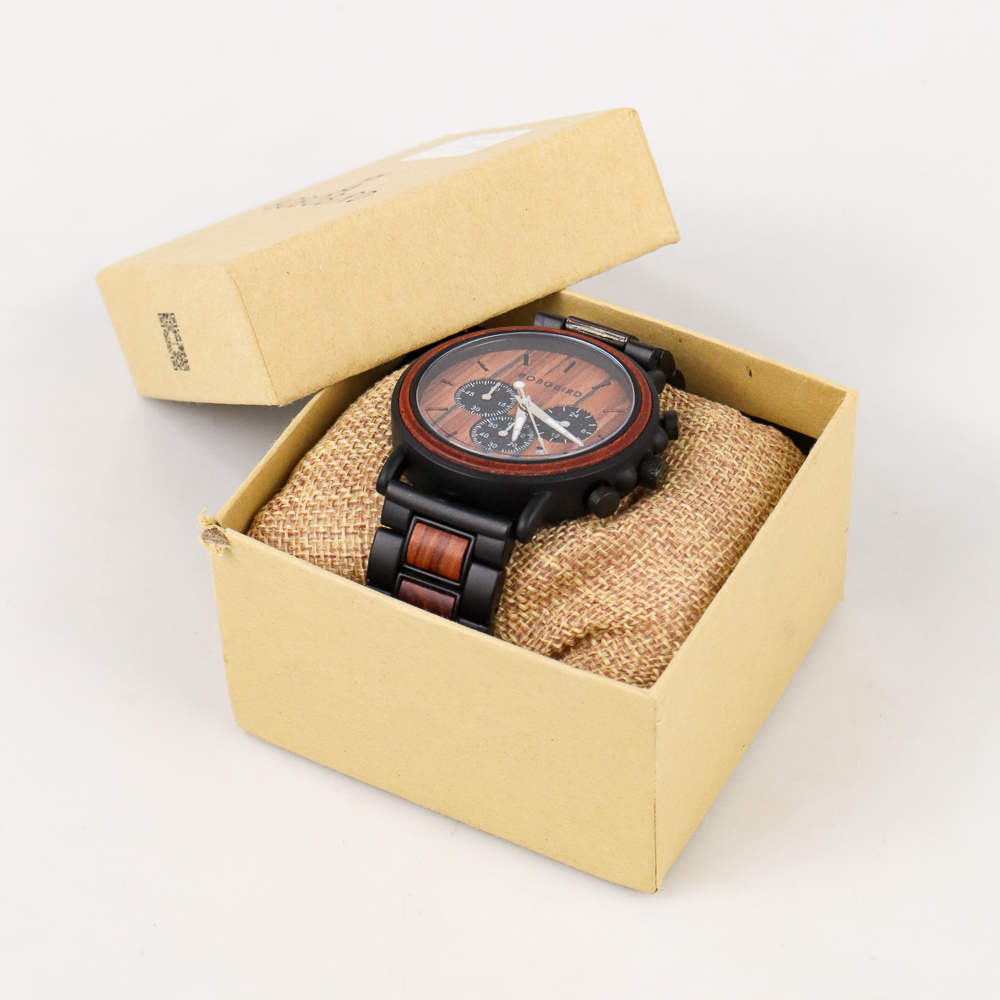 Gambar produk BOBO BIRD Jam Tangan Kayu Chrono Pria - WP09