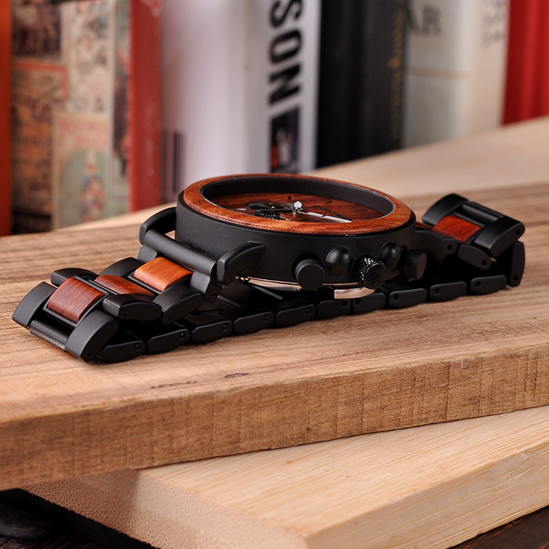 Gambar produk BOBO BIRD Jam Tangan Kayu Chrono Pria - WP09
