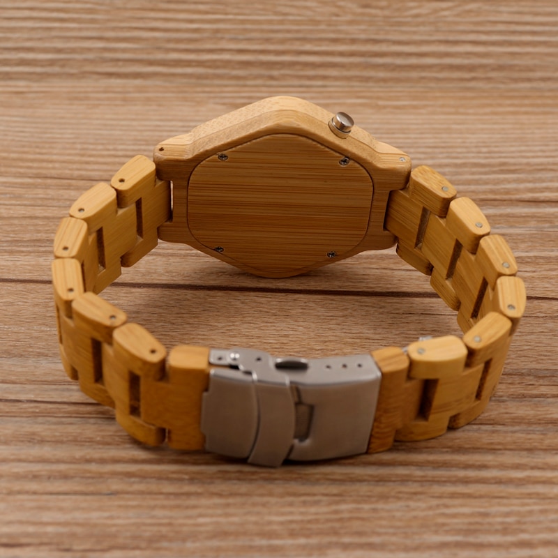  BOBO  BIRD  Jam  Tangan Kayu  LED Pria E03 Wooden 